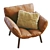 Contemporary Leather Armchair by Bonaldo 3D model small image 3