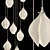 Elegant Ceramic Pendant Lamp 3D model small image 2