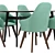 Modern Dining Set Dagny & Sinus 3D model small image 4