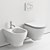 Speed Collection Wall-Hung Ceramic WC & Bidet 3D model small image 5