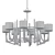 Elegant Umberto Chandelier 3D model small image 2