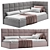 Delhi Single Bed With Soft Headboard 3D model small image 2