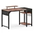 Eureka Writing Desk, MDF Steel 3D model small image 1