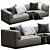 Modern Flexform Perry Sofa Model 3D model small image 4