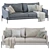 Modern Remix Sofa Design Elegance 3D model small image 2