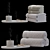 Kaori Towels & Meditation Set 3D model small image 1