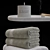 Kaori Towels & Meditation Set 3D model small image 2