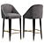 Modern Contemporary Bar Stool Design 3D model small image 1