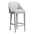 Modern Contemporary Bar Stool Design 3D model small image 2