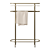 Sleek Mango Wood Towel Holder 3D model small image 3