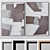 Texture-Rich Wall Art Set 3D model small image 1