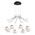 Eglo Rovigana LED Pendant Chandelier 3D model small image 1