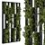 Title: Botanical Green Wall Divider 3D model small image 1