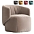  Crescent Modern Armchair (2013) 3D model small image 1