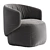  Crescent Modern Armchair (2013) 3D model small image 2