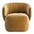  Crescent Modern Armchair (2013) 3D model small image 3