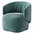  Crescent Modern Armchair (2013) 3D model small image 5