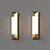 Triform Outdoor LED Wall Sconce 3D model small image 2