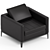 Modern Elegance in Hunt Armchair 3D model small image 2