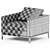 Modern Elegance in Hunt Armchair 3D model small image 4