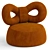  Qeeboo RIBBON Armchair: Fabric Elegance 3D model small image 5