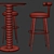 Modern Bar Set Furniture Design 3D model small image 4