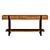 Rustic Oak Steel Console Table 3D model small image 2