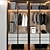 Decorative Elements Wardrobe Set 3D model small image 3