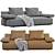 Sleek Modern Sofa Design Cooper 3D model small image 3