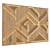 Modern 3D Wood Panel Art 3D model small image 4