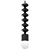 Beaded Black Pendant Lamp 3D model small image 1