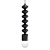 Beaded Black Pendant Lamp 3D model small image 2