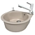 Modern TONAMI EV Metal Sink 3D model small image 1