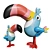 Classic Style Kellogg's TOUCAN SAM 3D model small image 2