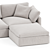 Modern Hackney Lounge Sectional 3D model small image 2