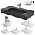 ROCA INSPIRA Washbasin Set 01 3D model small image 1