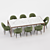 Modern Dining Set 6 Collection 3D model small image 3