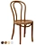 Modern Beech Wood Side Chair 3D model small image 3