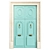 Classic Door 3D Model 1600mm 3D model small image 1