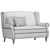 Modern Next Sherlock Small Sofa 3D model small image 8