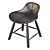 Baxter Himba Black Ash Stool 3D model small image 3