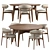 Modern Oleandro Dining Set 2015 3D model small image 2