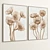 Artisanal Plaster Twin Frame Set 3D model small image 4