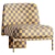 Modern Fabric Easy Chair MisuraEmme 3D model small image 7