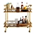 Elegant Gold Bar Cart Set 3D model small image 3