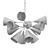 Elegant Mobius Pendant Light 3D model small image 2