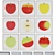 Modern Square Apple Picture Frame Set 3D model small image 1