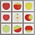 Modern Square Apple Picture Frame Set 3D model small image 2