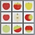 Modern Square Apple Picture Frame Set 3D model small image 3