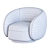 Elegant Swivel Chair Brice Eichholtz 3D model small image 6